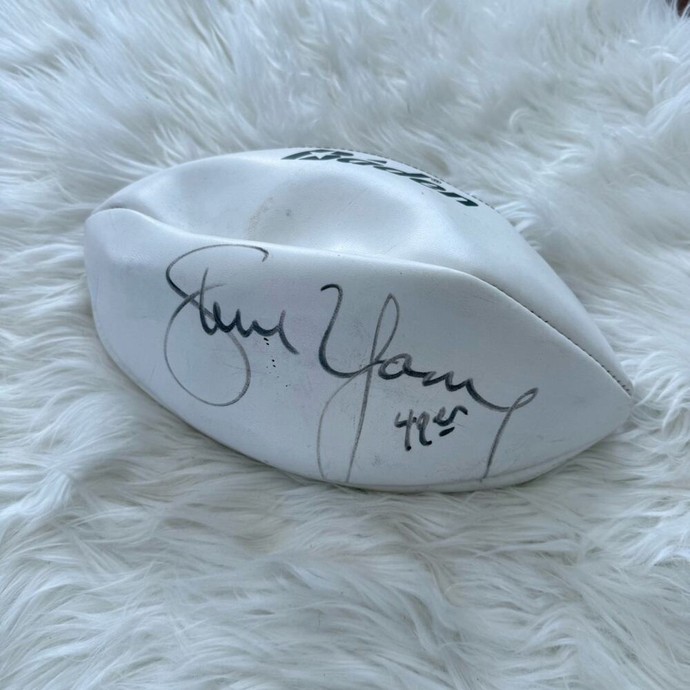 Authentic Steve Young Auto Signed Football San Francisco 49ers NFL Baden Ball